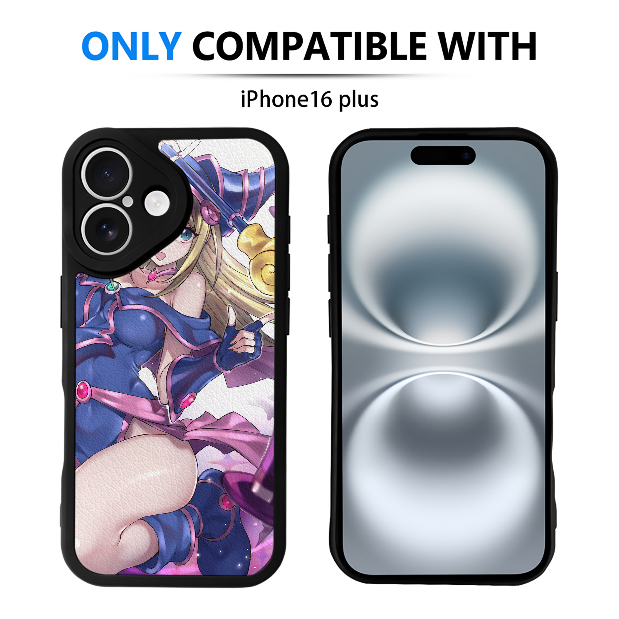 （画像用） 遊☆戯☆王 Yu-Gi-Oh! 【iPhone 16シリーズ対応】シリコンスマホケース（レザー調） 材質：シリコン